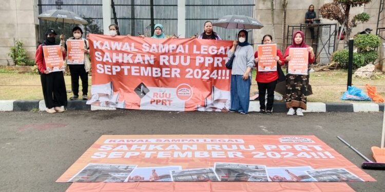 aksi koalisi sipil (dok: Koalisi Sipil untuk UU PPRT)