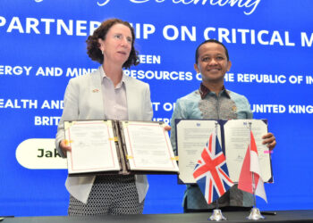 Penandatanganan Kerja Sama Inggris dan Indonesia Soal Mineral Kritis (Sumber: Kementerian ESDM)