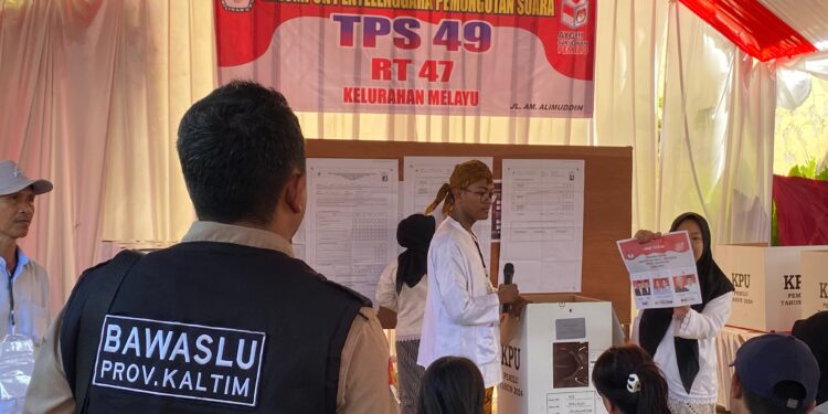 pemilihan umum di Kaltim beberapa waktu lalu (Sumber: Bawaslu Kaltim)