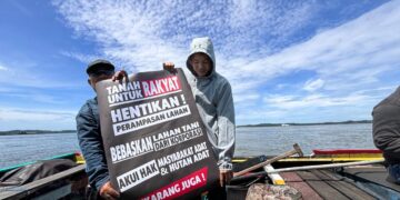 Aksi Masyarakat adat di sekitar IKN saat hari laut pada Juni 2024 (Sirana.id)