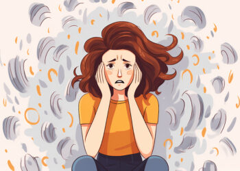 ilustrasi seseorang saat menderita karena kecemasan (sumber: Freepik)