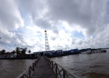 Salah satu dermaga di Muara Pegah.