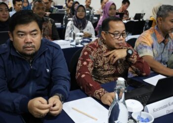 Para peserta pelatihan kegiatan penguatan kapasitas