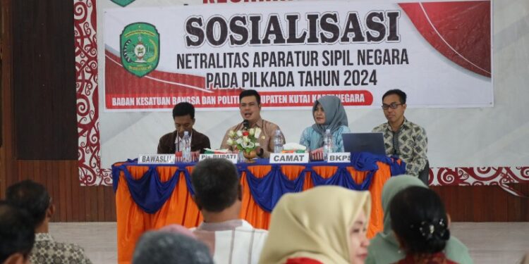 acara sosialisasi Pjs Bupati Kukar Bambang Arwanto di Loa Janan, Kutai Kartanegara