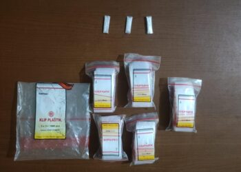 barang bukti terkait kasus narkoba di Muara Kaman