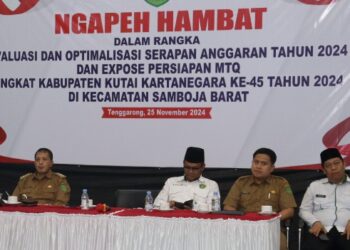 Ngapeh Hambat dalam rangka persiapan MTQ di Samboja Barat