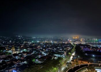 suasana city light samarinda di malam hari (Sirana.id)