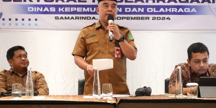 Asisten I Bidang Pemerintahan dan Kesra Pemkab Kutai Kartanegara (Kukar), Akhmad Taufik Hidayat, membuka Rapat Koordinasi (Rakor) Sektoral Keolahragaan bersama stakeholder dan pengurus organisasi olahraga Kukar