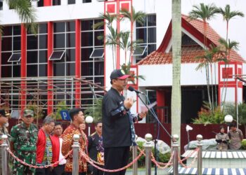 pelepasan kontingen di Kukar