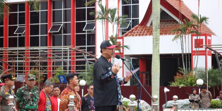 pelepasan kontingen di Kukar