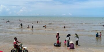 Salah satu pantai di Samboja, Kutai Kartanegara