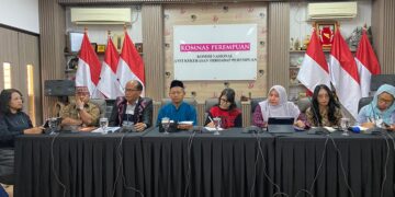 Konferensi pers untuk pengesahan RUU PPRT (Foto Koalisi)