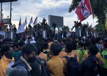 illustrasi demonstrasi di Samarinda (Sirana.id)