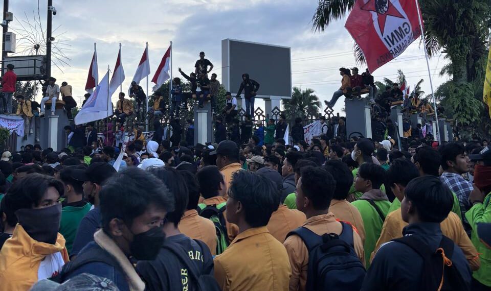 illustrasi demonstrasi di Samarinda (Sirana.id)
