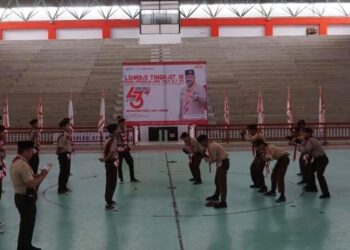 (Lomba Baris-Berbaris Tingkat III Kwartir Cabang Kukar/ info_pramukakukar)