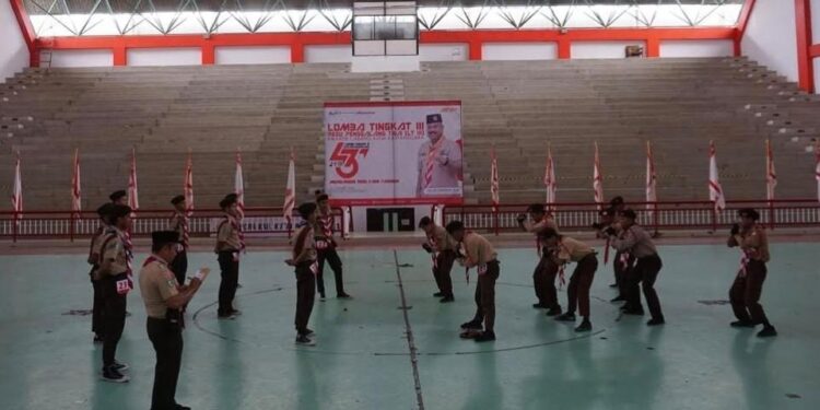 (Lomba Baris-Berbaris Tingkat III Kwartir Cabang Kukar/ info_pramukakukar)