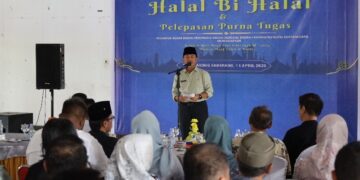 (Halal Bi Halal dan Pelepasan Purna tugas/Istimewa)