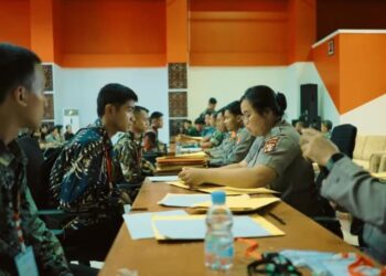 (Peserta Pendidikan Latihan TNI-Polri Dispora Kukar/Istimewa)