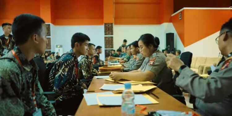 (Peserta Pendidikan Latihan TNI-Polri Dispora Kukar/Istimewa)