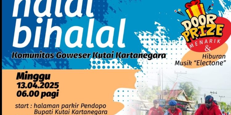 Gowes Halal Bihalal Dispora Kukar Pererat Silaturahmi Antar Komunitas Goweser