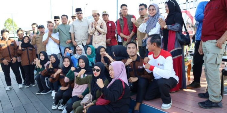 (Foto Bersama di Peresmian Teras Kota Bangun Ulu/Istimewa)