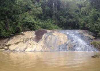 Salah satu air terjun di Sebulu (Foto: M Nahwan Ilyas)