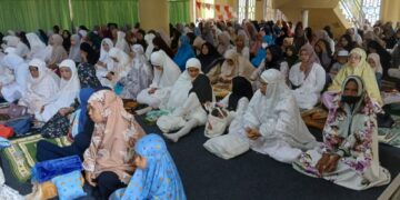 (Pelaksanaan Sholat Idul Fitri di Sangasanga/Istimewa)
