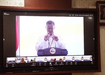 (Video Conference Workshop Pengawasan Kearsipan Tindak Lanjut/Istimewa)