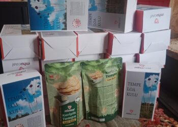 Produk olahan tempe di Loh Sumber