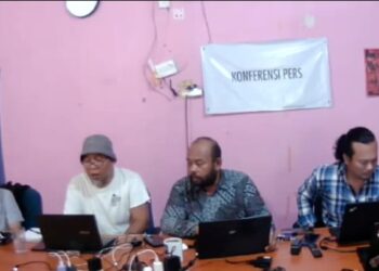 konferensi pers terkait kasus di Desa Telemow (Sirana.id)