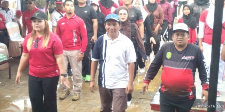 (Senam Jantung Sehat dan Zumba Party di Desa Manunggal Jaya Kecamatan Tenggarong Seberang/Istimewa)