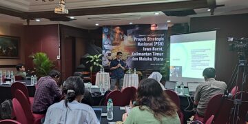 peluncuran buku Tangis dari Proyek Strategis Nasional (PSN) di tiga provinsi. (Foto: Panitia)