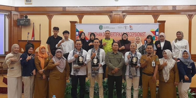 pelatihan resepsionis di Kukar oleh Dinas Pariwisata Kukar