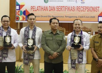 pelatihan resepsionis di Kukar oleh Dinas Pariwisata Kukar