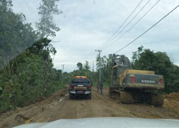 ilustrasi jalanan di Kalimantan Timur