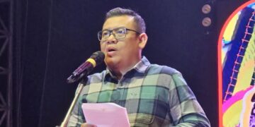 Plt Kepala Dinas pariwisata Kukar Arianto saat membuka Koba Fest