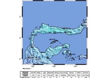 Unggahan BMKG terkait gempa hari ini di Gorontalo (BMKG)