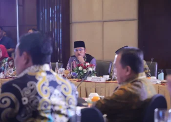 Rudy Mas'ud di forum yang dihadiri beberapa Pemda Wilayah Tambang di Indonesia (foto: Pemprov Kaltim)
