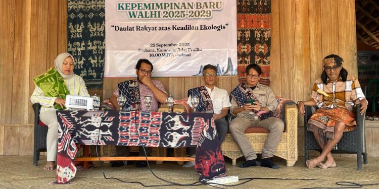 Konferensi pers kepemimpinan baru WALHI 2025-2029
