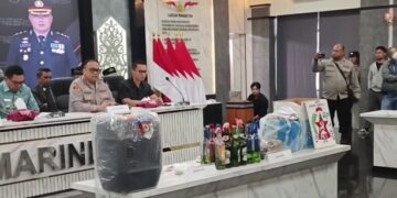 alat bukti yang ditunjukkan polresta samarinda