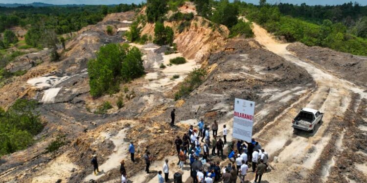 Lahan tambang ilegal IKN/Humas Otorita IKN
