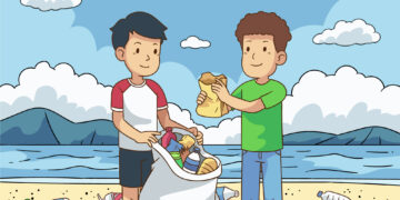 Ilustrasi pengelolaan sampah/Freepik