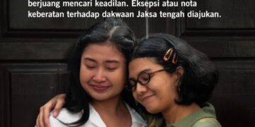 Laras Faizati, perempuan yang dijadikan tersangka setelah menyuarakan kritik di sosial media/Amnesty Indonesia