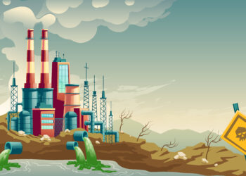 (Ilustrasi pencemaran industri/Freepik)