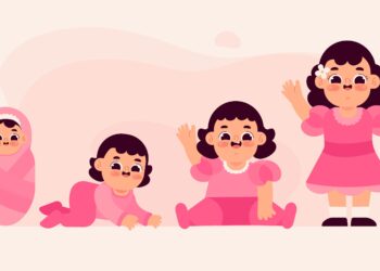 Ilustrasi pertumbuhan anak/Freepik