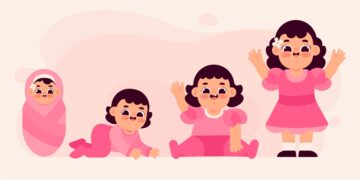Ilustrasi pertumbuhan anak/Freepik