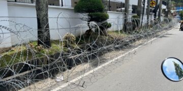 Kawat Berduri di Kantor Gubernur Kaltim/RA