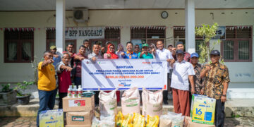 Pupuk Kaltim turut berpartisipasi dalam Program Kolaborasi Relawan Bakti BUMN di Sumatera Barat. (Foto: Pupuk Kaltim)